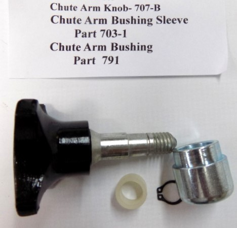 Chute Arm Bushing Knob Assembly for Globe Slicers. Replaces 708-8, 703-1, 707-B